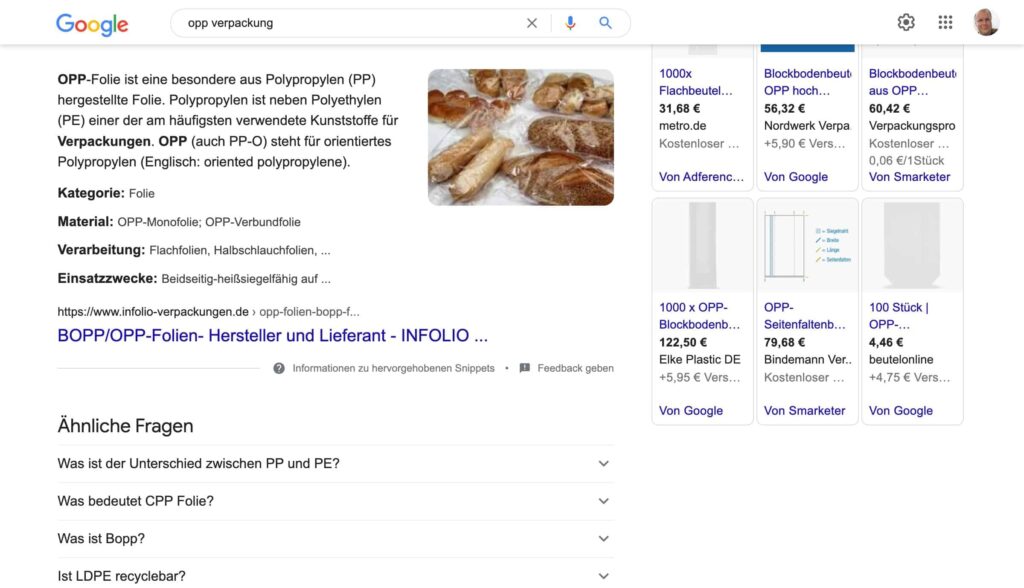 It may also be that several elements of your page become a combined snippet. Here is a text snippet and a table snippet. The page provides a comparison and a perfect answer to the keyword.